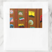 Reiskoffer Rechthoekige Sticker (Tas)