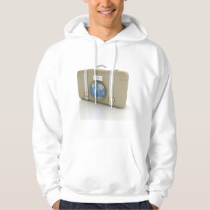 Reiskofferklok Wereldkaart uit het verleden Hoodie