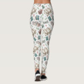 Reiskofferpatroon uit het verleden (1) leggings (Achterkant)