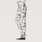 Reiskofferpatroon uit het verleden (1) leggings (Links)