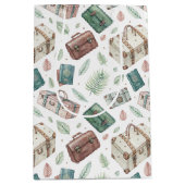 Reiskofferpatroon uit het verleden (1) medium cadeauzakje (Voorkant)