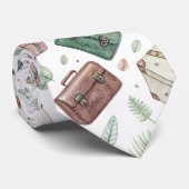 Reiskofferpatroon uit het verleden (1) stropdas (Opgerold)