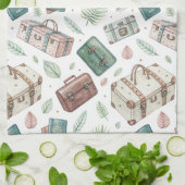 Reiskofferpatroon uit het verleden (1) theedoek (Gevouwen)