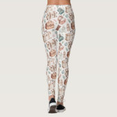 Reiskofferpatroon uit het verleden (2) leggings (Achterkant)