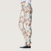 Reiskofferpatroon uit het verleden (2) leggings (Links)
