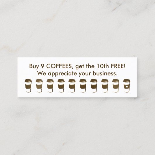 reiskoffiebeker - trouwerekkaart klantenkaartje (Achterkant)