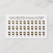 reiskoffiezegelkaart klantenkaartje (Achterkant)