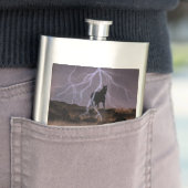 Reiskolf voor biotoop, met magnetisch "punt" heupfles (Voorbeeld)