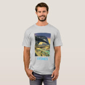 Reiskunst in Sydney Harbor Bridge T-shirt (Voorkant volledig)