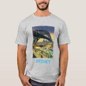 Reiskunst in Sydney Harbor Bridge T-shirt (Voorkant)