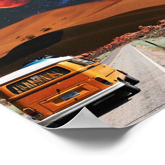 Reiskunst met lange reis poster (Hoek)