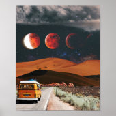 Reiskunst met lange reis poster (Voorkant)