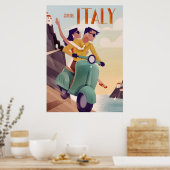 Reiskunst Ontdek Italië Poster (Keuken)