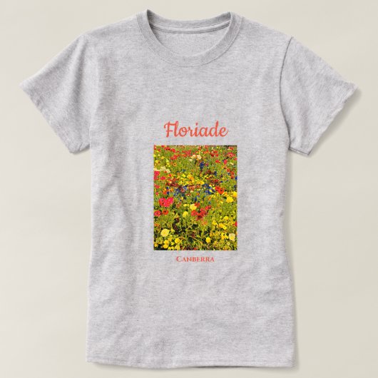 Reiskunst van het bloemenfestival van Floriade Can T-shirt (Design voorkant)