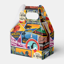 Reislabels uit het verleden bedankdoosjes