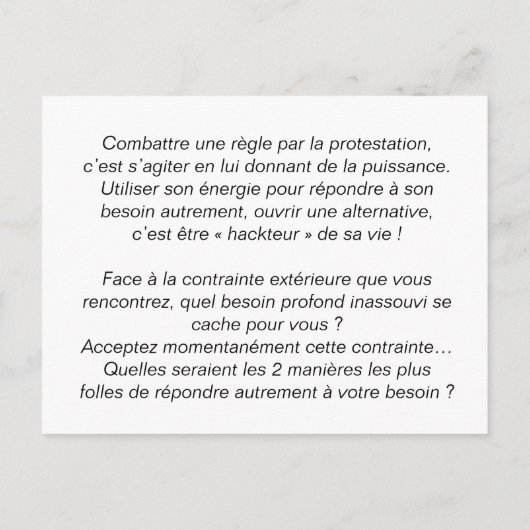 Reislessen: Japanse hack Briefkaart (Achterkant)