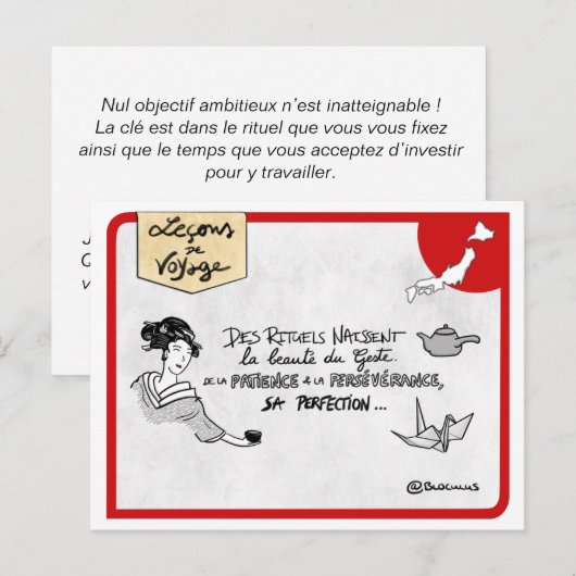 Reislessen: Maak rituelen Briefkaart (Voorkant / Achterkant)