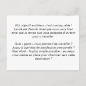 Reislessen: Maak rituelen Briefkaart (Achterkant)