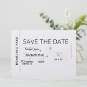 reisliefhebber save de datum instapkaart the date (Staand voorkant)