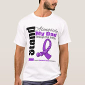 Reislint voor pancreaskanker (pap) t-shirt (Voorkant)