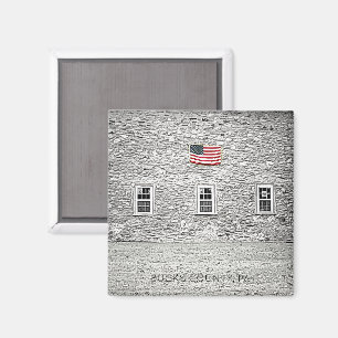 Reislocatie FOTO Zwart Wit Patriottisch Plezier Magneet