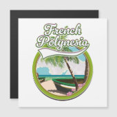 Reislogo Frans-Polynesië. (Voorkant / Achterkant)