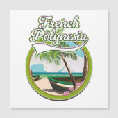 Reislogo Frans-Polynesië. (Voorkant)