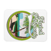 Reislogo Frans-Polynesië. Magneet (Horizontaal)