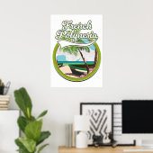 Reislogo Frans-Polynesië. Poster (Thuiskantoor)