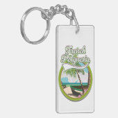 Reislogo Frans-Polynesië. Sleutelhanger (Voorkant Links)