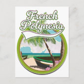 Reislogo Frans-Polynesië. Uitnodiging Briefkaart (Voorkant)