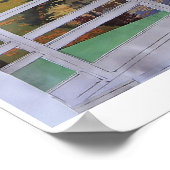 Reislust - collage kunst poster (Hoek)