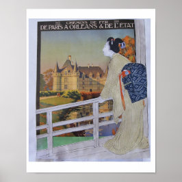 Reislust - collage kunst poster