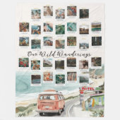 reislust | Momentopnamen Bewaren van fotogeheugen Fleece Deken (Voorkant)