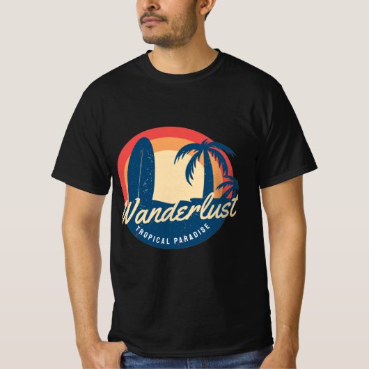 Reislust Tropisch Paradijs T-shirt (Voorkant)