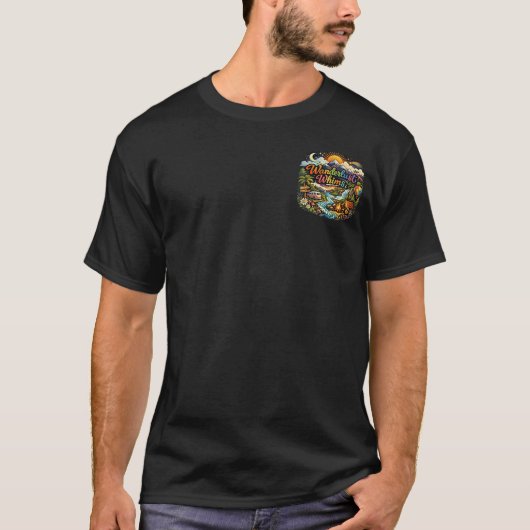 Reislust Waanideeën: Avontuur & Reisverkenner T-shirt (Voorkant)