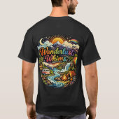 Reislust Waanideeën: Avontuur & Reisverkenner T-shirt (Achterkant)