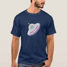 Reislustig schattig buitenaards wezen & vliegende t-shirt
