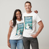 Reislustige klimmer vintage reisposter t-shirt (Unisex)
