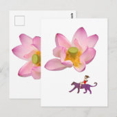 Reismeisje Briefkaart (Voorkant / Achterkant)