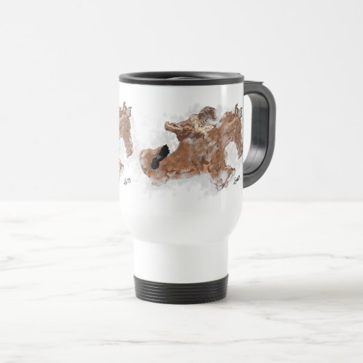 Reismok: Dusty Win Reisbeker (Voorkant rechts)