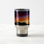 Reismok geïsoleerd met prachtige zonsondergang fot reisbeker (Center)