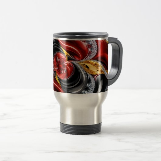 Reismok met Duitse kleuren Design Reisbeker (Voorkant rechts)