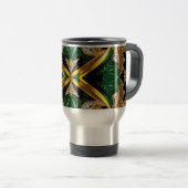 Reismok met Jamaicaanse kleuren Design Reisbeker (Voorkant rechts)