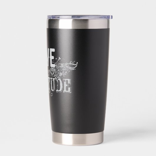 Reismok met Liefde en Dankbaarheid Geïsoleerde Drinkbeker (Links)