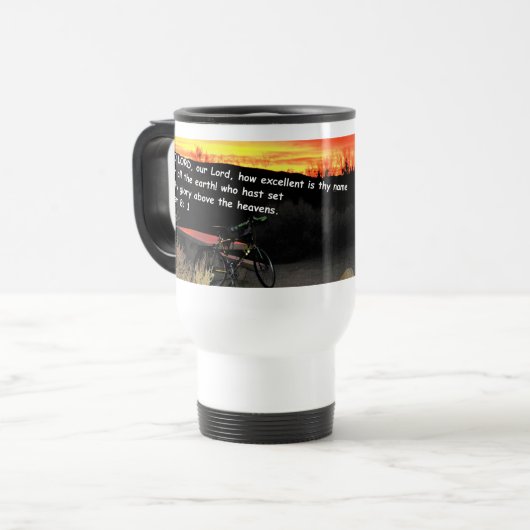 Reismok met Psalmen 8-1 inscriptie Reisbeker (Voorkant links)