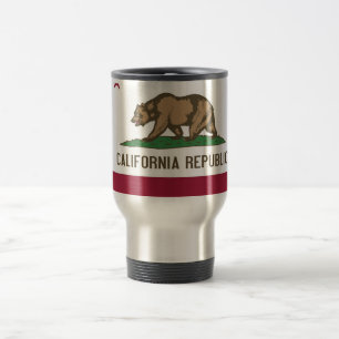 Reismok met vlag van Californië - Verenigde Staten Reisbeker