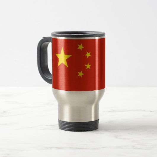Reismok met vlag van China Reisbeker (Voorkant links)