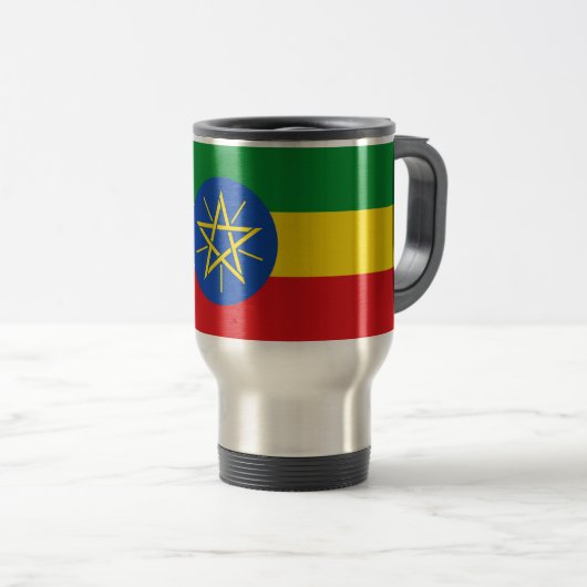 Reismok met vlag van Ethiopië Reisbeker (Voorkant rechts)