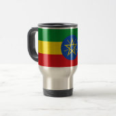 Reismok met vlag van Ethiopië Reisbeker (Voorkant links)